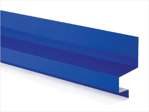 Galvanised Metal End Wall Flashing, Color : Dark Blue