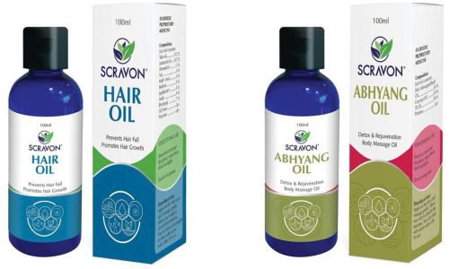 Herbal Extracts Scravon Ayurvedic Oil, Packaging Size : 100ml