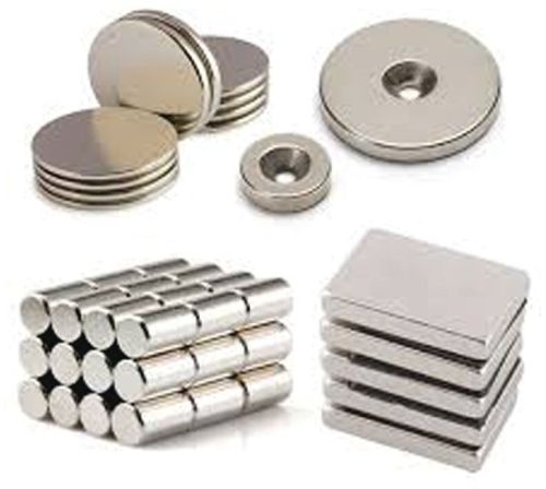 Silver Finish Neodium Rare Earth Magnets, Shape : Multiple Shape