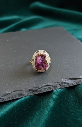 Artificial Stone Party Wear Ring, Brand Name : Anant Jewellery