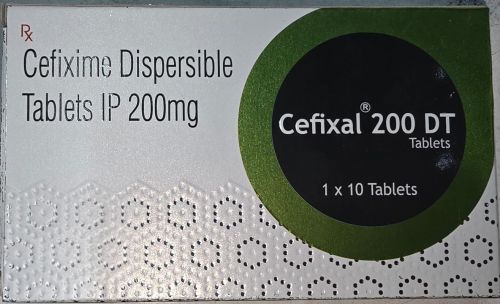 200mg Cefixime Dispersible Tablets, Packaging Type : Box