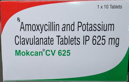 625mg Amoxicillin Potassium Clavulanate Tablets, Packaging Type : Box