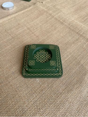 Ambalam 3 Layer Tea Light Holder, Color : Green