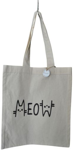 Fabric Tote Bags Meow, Color : Assorted