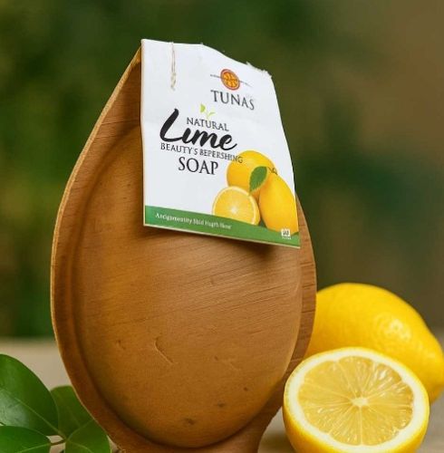 100% Natural Ingredients Lime Soap, Color : Green