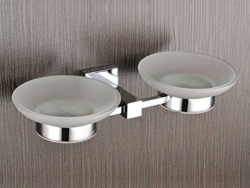 Ceramic A11 Double Soap Dish, Color : Silver, Packaging Type : Box