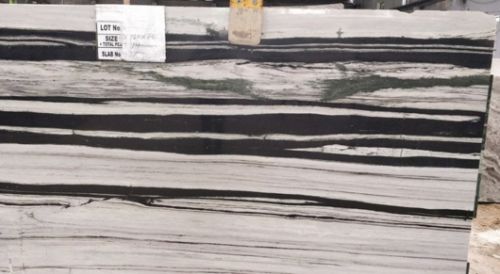 Leathered Panda White Marble