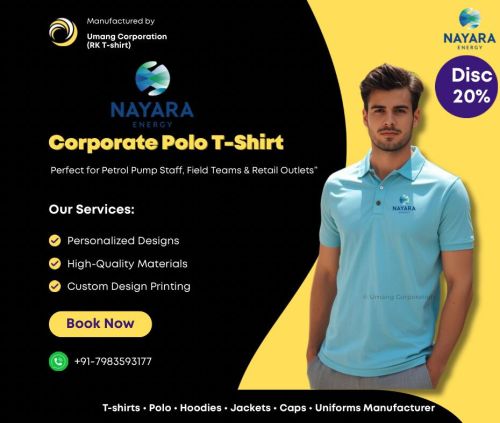 Nayara Energy Petrol Pump Staff Uniform T-Shirt