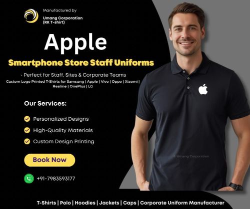 Smartphone Store Staff Uniform T-Shirts – Apple / Samsung / Vivo / Oppo / Realme / Oneplus