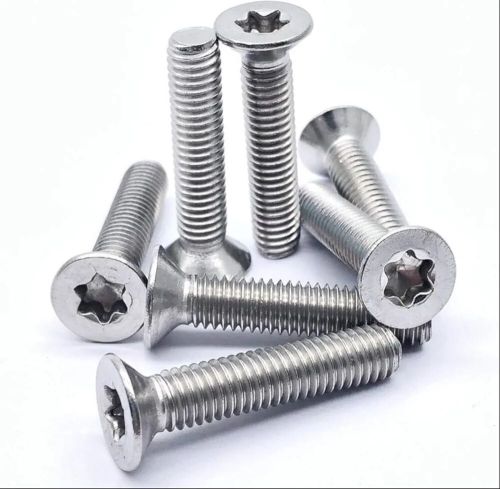 Stainless Steel Flat Head Torx Screw, Color : Silver for Fittings Use