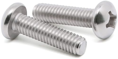 Stainless Steel Pan Head Machine Screw, Color : Silver