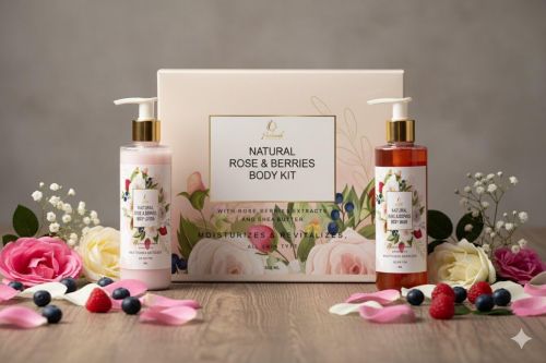 Natural THE Essence of Nature Rose & Berries Body Kit 500ML