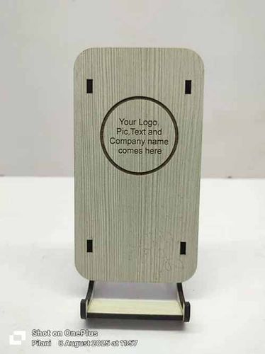 Table Top Wooden Mobile Stand, Color : Off White