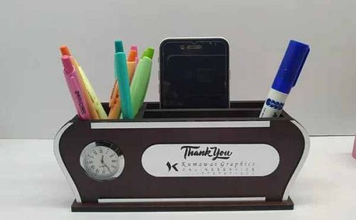 Table Top Wooden Pen and Mobile Holder