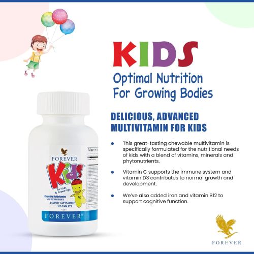 Forever Kids Multivitamin Tablet, Certification : Gluten-Free