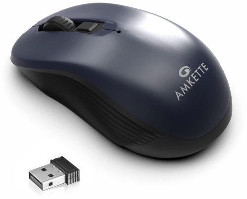 Plastic Amkette Hush PRO Pixel Wireless Mouse, Color : Black