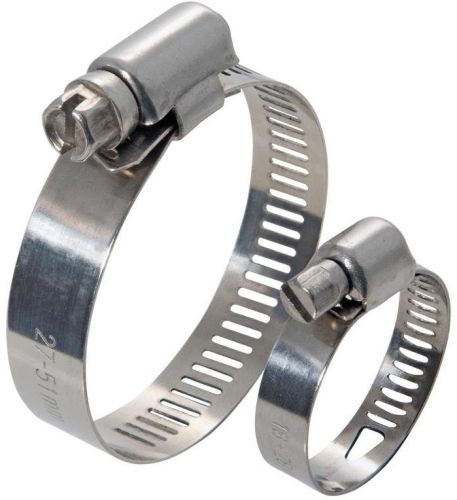 Polished Mild Steel Hose Clamp, Color : Silver