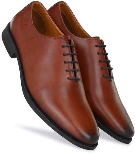 Genuine Leather Formal Shoes, Color : Brown Classic