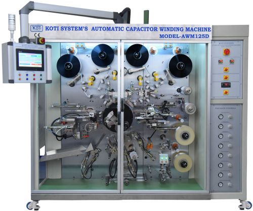 Electric Stainless Steel AWM125D Automatic Capacitor Winding Machine