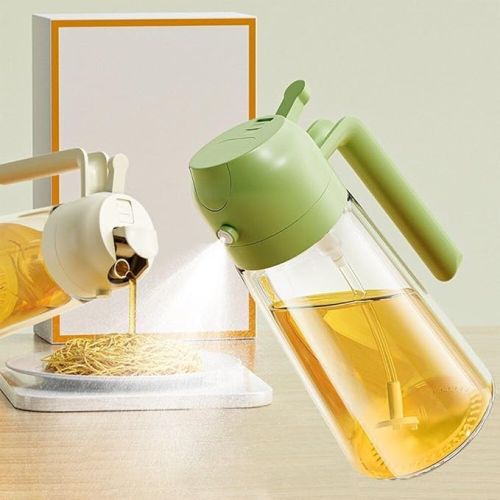 Automatic 210ml Glass Oil Dispenser Bottle Spray