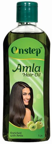 1 Litre Onstep Amla Hair Oil, Color : Green, Packaging Type : Bottle