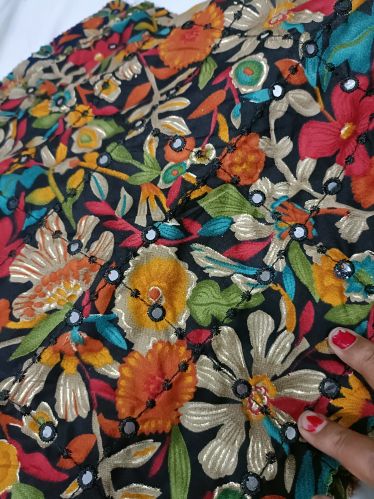 Printed Polyester Fabrics, Color : Multicolor For Garments, Blazer, Lining