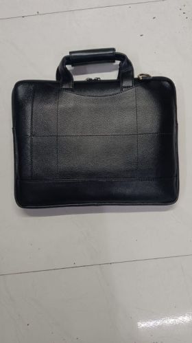 Plain Leather Office Bag, Color : Black, Gender : Unisex