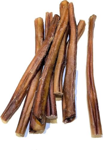 Dried 6 Inch Braided Bully Sticks, Color : Brown, Creamy For Dog Food