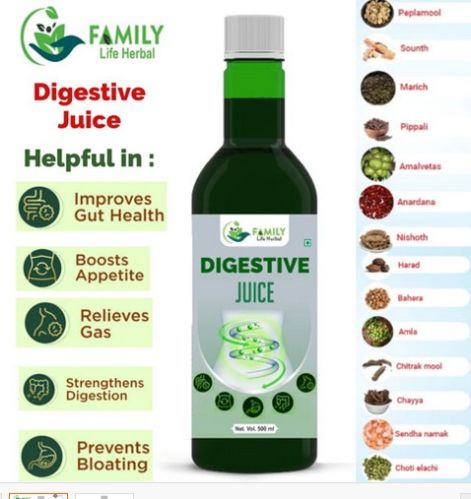 Digestive Juice, Packaging Size : 500ml, Form : Liquid