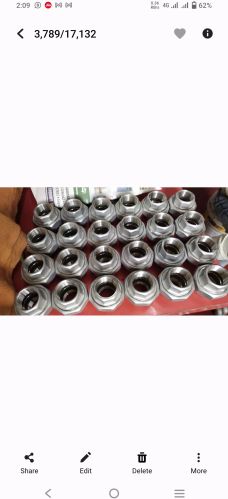 Non Polished SS Union, Color : Silver