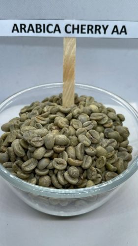 Arabica Cherry AA Coffee Beans, Color : Green, Form : Granules