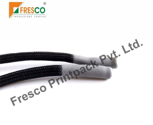 Fresco Coated Silicon Dipping End Drawcords, Color : Black