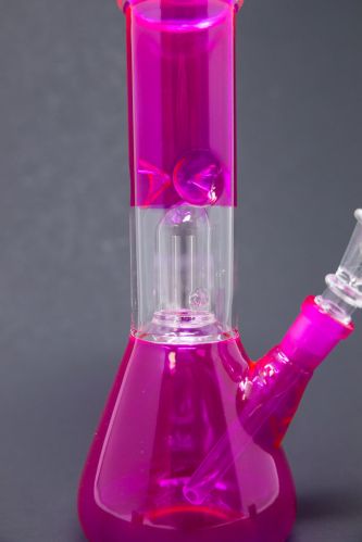 Coated Percolator Glass Bong