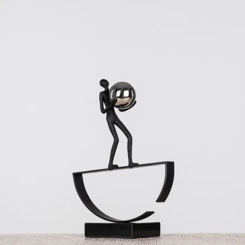 Excess Baggage (black) Resin-marble Home Decor