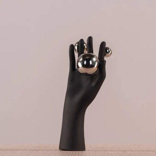 Illusionist (black, Chrome) Resin Home Decor