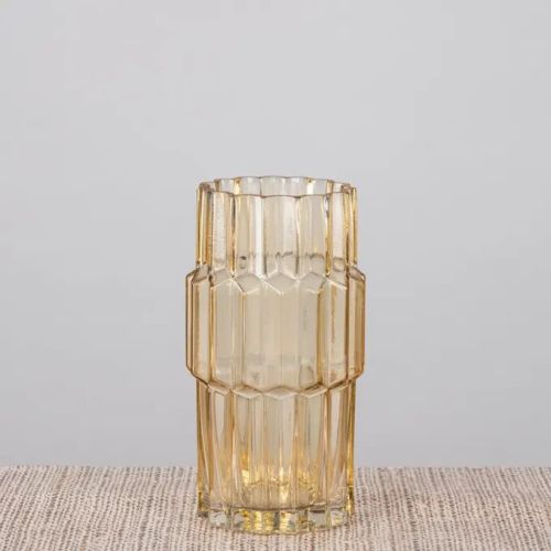 Nosedive (small, Amber) Glass Vase