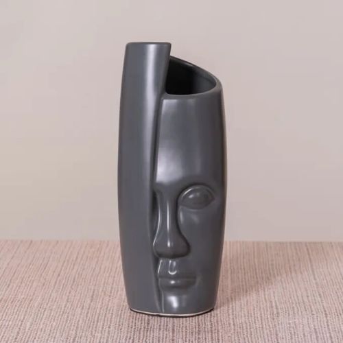 Songbird (grey) Ceramic Vase