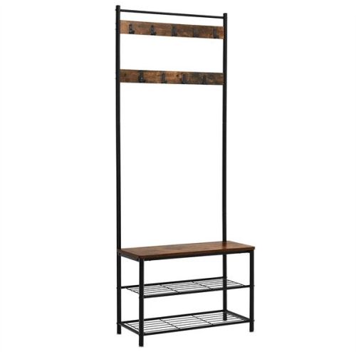 Freestanding Wooden Frame Coat Rack