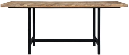 Grey Metal Leg Dinning Table