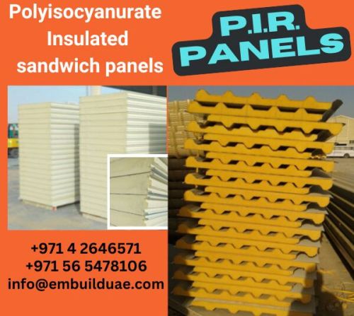 PPGI Polyester Painted Polyisocyanurate Sandwich Panels