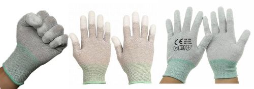 ESD Gloves Dotted, Palm Fitted & Finger Coated
