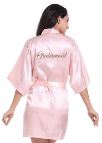 Bridesmaid Satin Robe – Pink