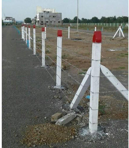 Concrete RCC Precast Fencing Pole 6 Feet, Color : Grey