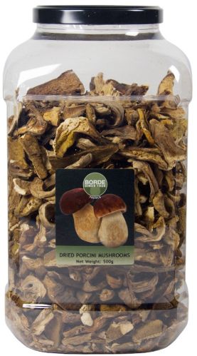 Borde Dried Porcini Mushrooms 1kg, 500 Gm, 30g.