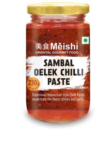 Meishi Sambal Oelek Red Chilli Paste 230g, Packaging Type : Jar