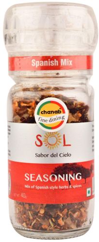 Sol Spanish Herbs And Spices In Crystal Grinders 40g