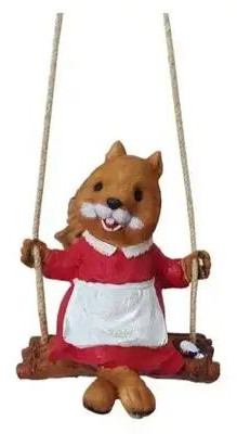 Resin Hanging Squirrel Show Piece, Packaging Type : Box