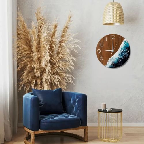 Glamorous Resin Ocean Wall Clock