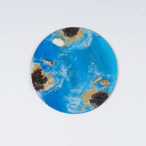 Ocean Theme Resin Center Table Coaster