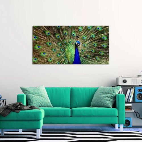 Peacock Dancing Abstract Wall Painting Canvas Painting